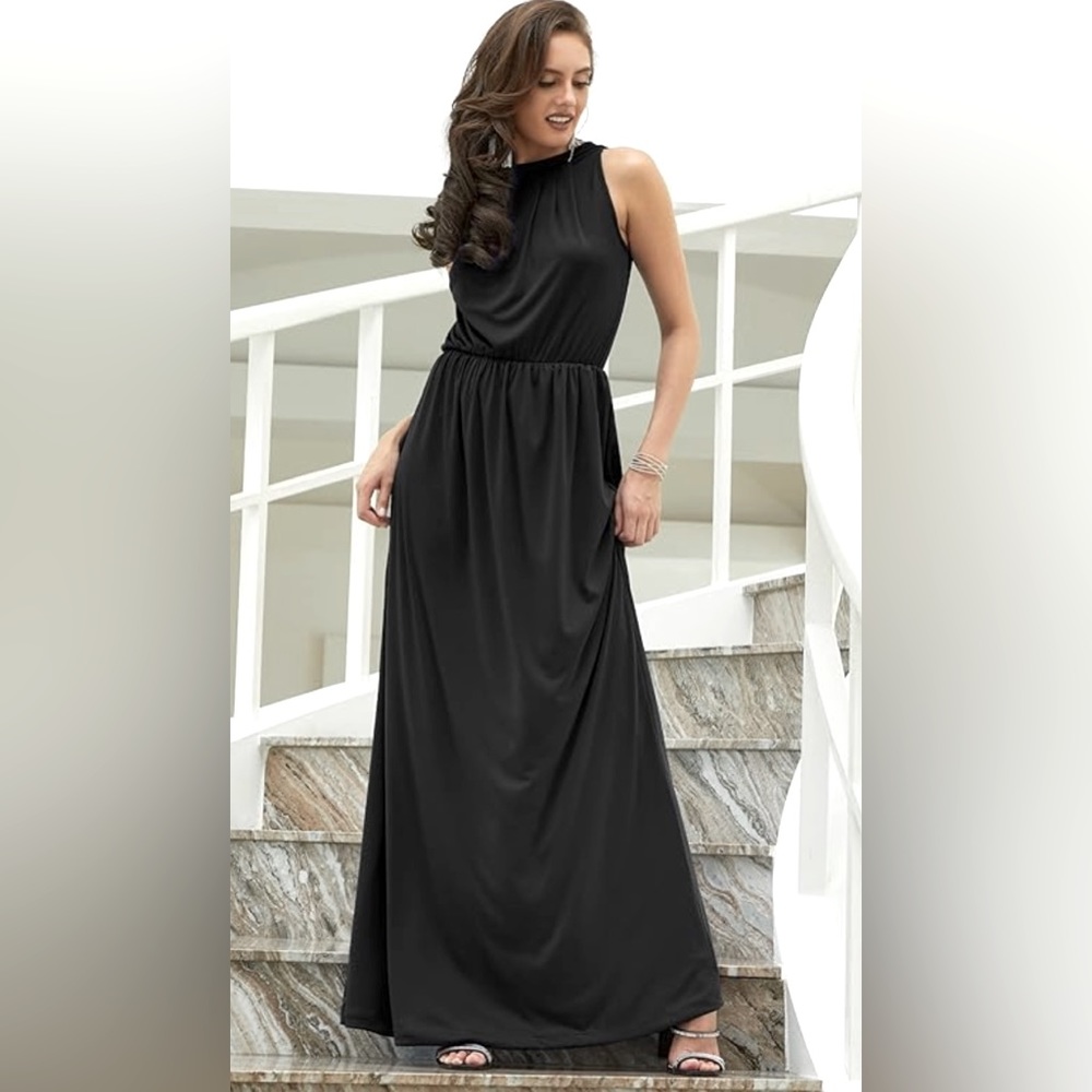 Sleeveless Summer Flowy Casual Gown - Size: X-LARGE
